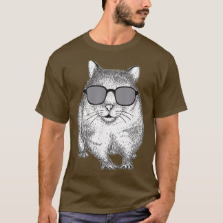 Hamster Hipster Zonnebril Hippies Urban T-shirt