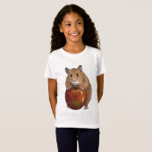 Hamster Holding Big Apple: Oorspronkelijke paaskun T-shirt (Voorkant volledig)