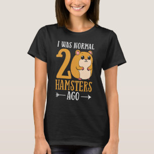 Hamster Huisdier Dier Cute Kooien Bal Wiel Voedsel T-shirt
