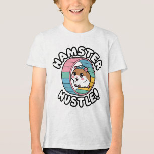 Hamster Hustle Cute Workout is vertaald als: Hamst Tri-Blend Shirt