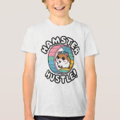 Hamster Hustle Schattigee training Tri-Blend Shirt (Voorkant)
