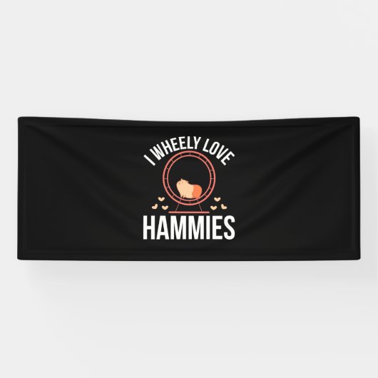 Hamster I Wheely Love Hammies Spandoek (Horizontaal)