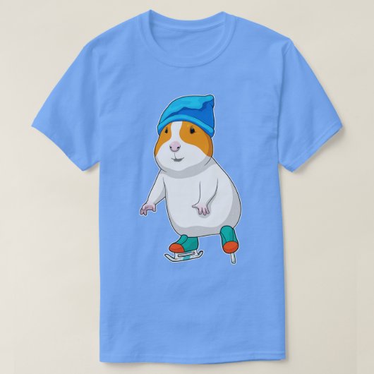 Hamster Ice Skating Ice Schaatsen T-shirt (Design voorkant)