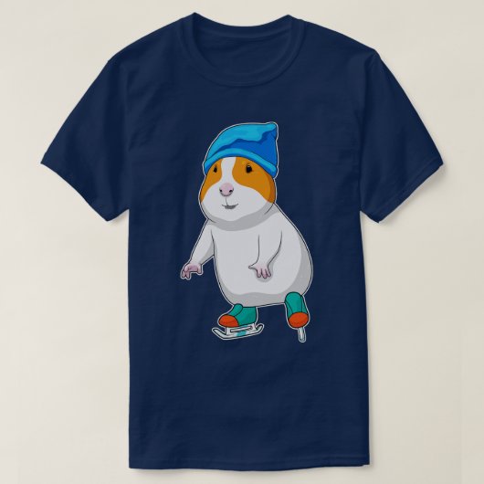 Hamster Ice Skating Ice Schaatsen T-shirt (Design voorkant)