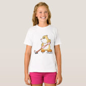Hamster IJshockey IJshockeystick T-shirt (Voorkant volledig)
