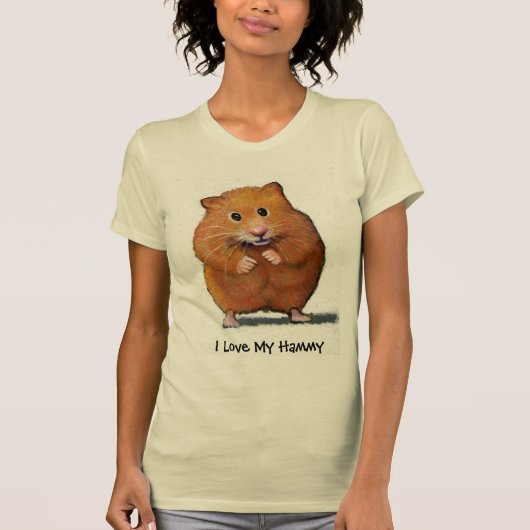 HAMSTER, ik hou van mijn Hammy T-shirt (Voorkant)