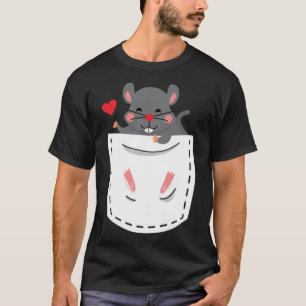 Hamster in borstzak Schattig knaagdier T-shirt