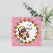 Hamster in een slede kaart (Staand voorkant)