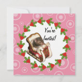 Hamster in een slede kaart (Voorkant)