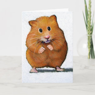HAMSTER IN HET POTLOOD VAN DE KLEUR KAART