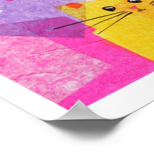 Hamster in Roze Poster (Hoek)