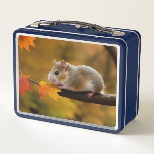 Hamster in Tree Metal Lunchbox (Achterkant)