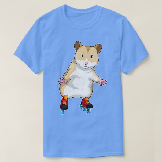 Hamster Inline skating Roller schaatsen T-shirt (Design voorkant)