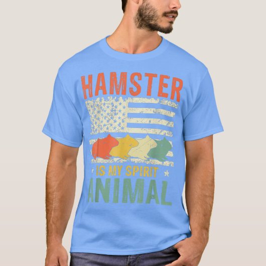  hamster is mijn spionagedierlijk Amerikaans T-shirt (Voorkant)