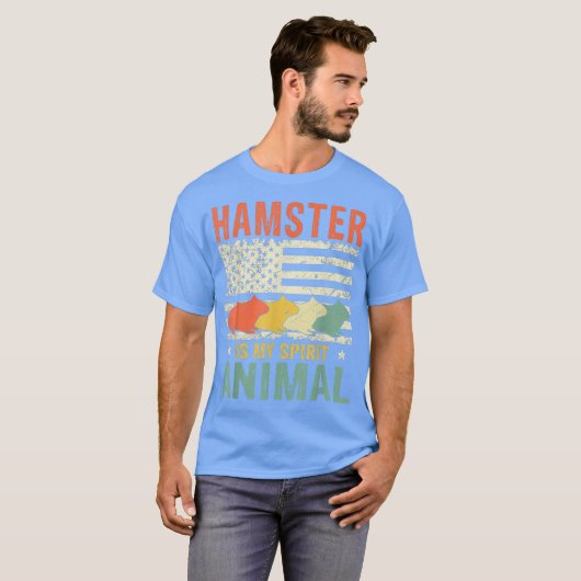  hamster is mijn spionagedierlijk Amerikaans T-shirt (Voorkant volledig)