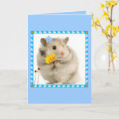 hamster kaart (Gele Bloem)