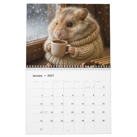 Hamster Kalender (Jan 2027)