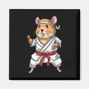 Hamster Karate Ninja Jiu-jitsu Judo Taekwondo Mart Magneet