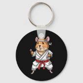Hamster Karate Ninja Jiu-jitsu Judo Taekwondo Mart Sleutelhanger (Voorkant)