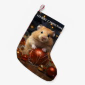 Hamster & Kerst Bauble Kerstkous Kleine Kerstsok (Voorkant (Hangend))