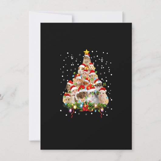 Hamster kerstboom Funny Hamster Mam Xmas Gift Kaart (Voorkant)