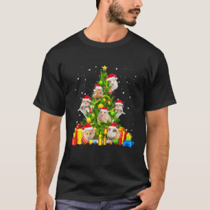 Hamster kerstboom Gift X-Mas Santa Hat T-shirt