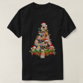 Hamster Kerstboom Led Funny Hamster Snow Chir T-shirt (Design voorkant)