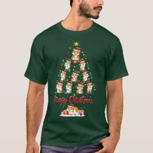 Hamster kerstboom Lights Funny Hamster Xmas T T-shirt
