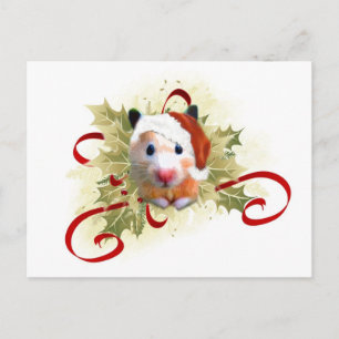 Hamster kerstBriefkaarten Feestdagenkaart
