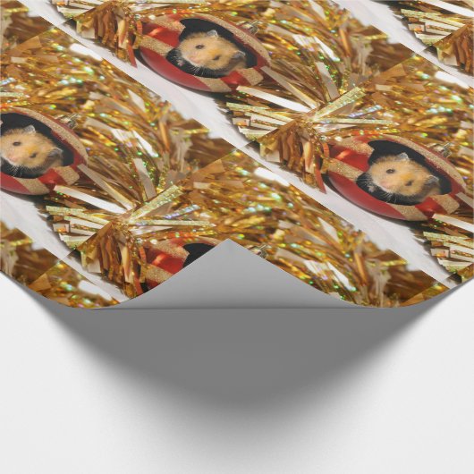 Hamster Kerstmis Cadeaupapier (Hoek)