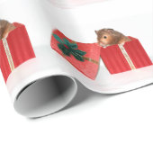 Hamster Kerstmis Cadeaupapier (Rol Hoek)