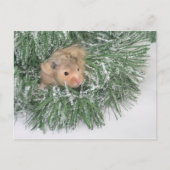 Hamster Kerstmis Feestdagenkaart (Voorkant)
