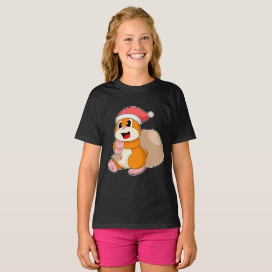 Hamster Kerstzak T-shirt (Voorkant volledig)