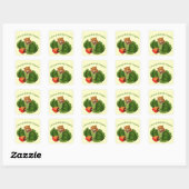 Hamster: Kinder: Ik eet altijd mijn groenten: Voed Vierkante Sticker (Vel)