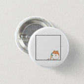 Hamster, knuffel hamster thema ronde button 3,2 cm (Voorkant /achterkant)