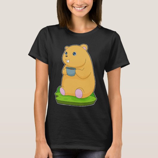 Hamster koffiekopje t-shirt (Voorkant)