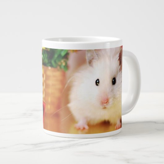 Hamster Kokolinka met kerstboom Grote Koffiekop (Voorkant rechts)
