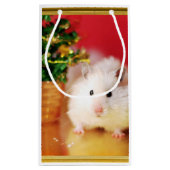 Hamster Kokolinka met kerstboom Klein Cadeauzakje (Achterkant)