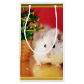 Hamster Kokolinka met kerstboom Klein Cadeauzakje (Voorkant)