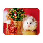 Hamster Kokolinka met kerstboom Magneet (Horizontaal)