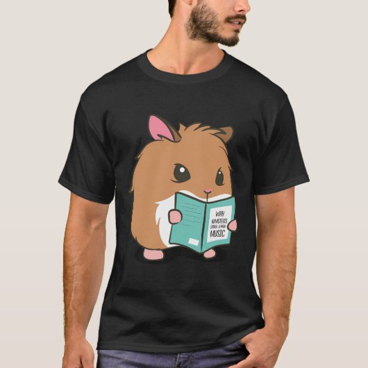 Hamster Learn Music Funny Rodent T-shirt (Voorkant)