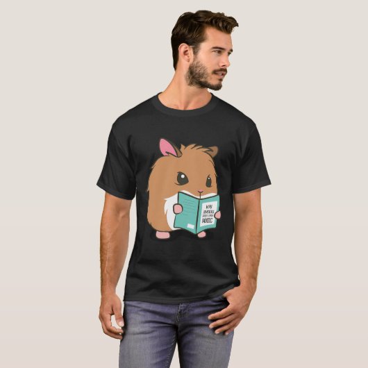 Hamster Learn Music Funny Rodent T-shirt (Voorkant volledig)