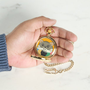 Hamster 🐹 Leuk dier met kleurrijke gestreepte sja Horloge