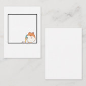 Hamster, leuk hamster thema notitiekaartje (Voorkant / Achterkant)