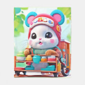 Hamster Levering Held Fleece Deken (Voorkant)