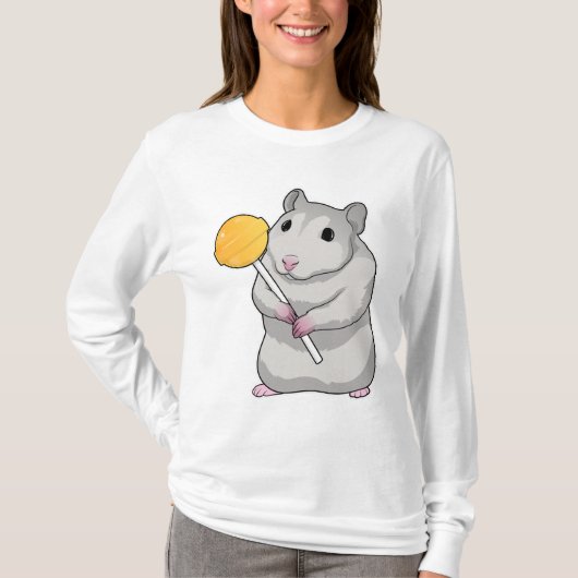 Hamster Lollipop T-shirt (Voorkant)