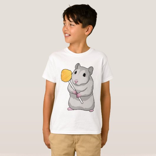 Hamster Lollipop T-shirt (Voorkant volledig)
