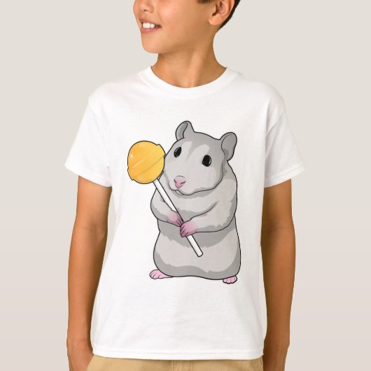 Hamster Lollipop T-shirt (Voorkant)
