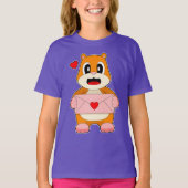 Hamster Love letter T-shirt (Voorkant)