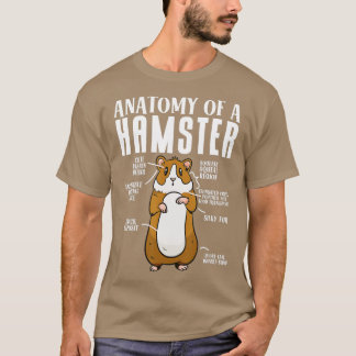 Hamster Lover Anatomie van een hamster T-shirt